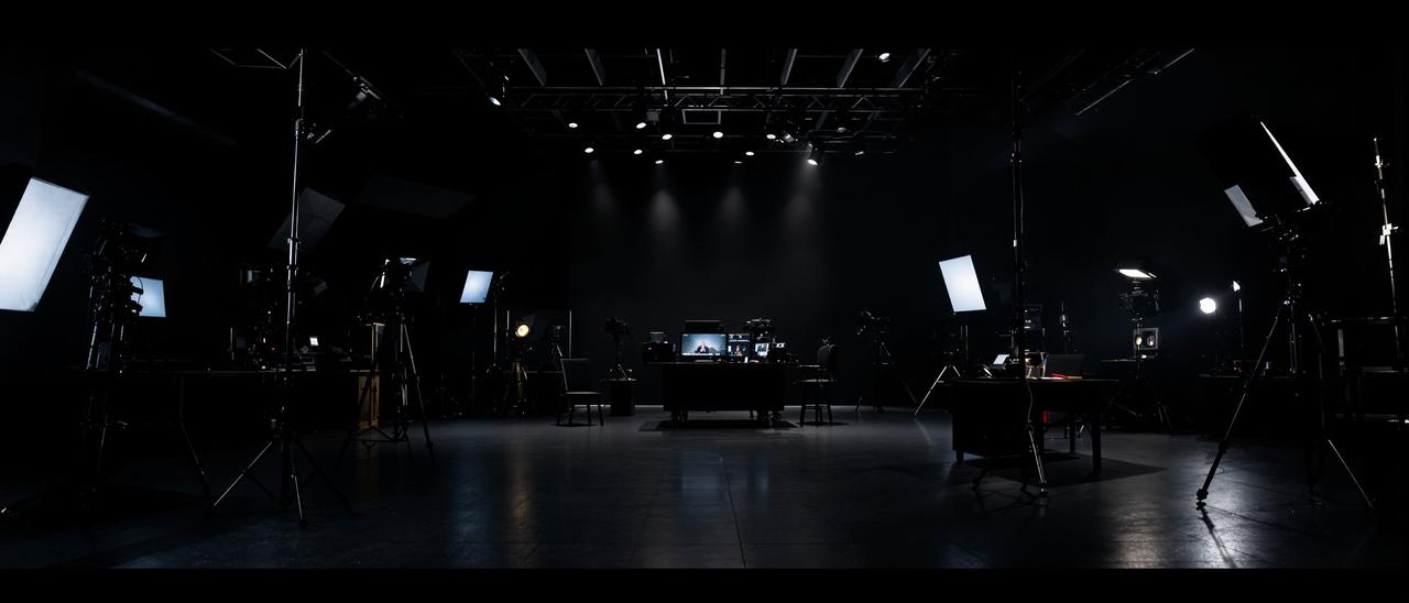 影像工厂19工作室 影像工厂19专业影视制作工作室内景,配备专业摄影设备与剪辑工作站